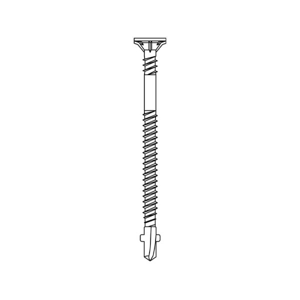 Fa/fém tározott csavar 4,2×41 mm (1000 db)