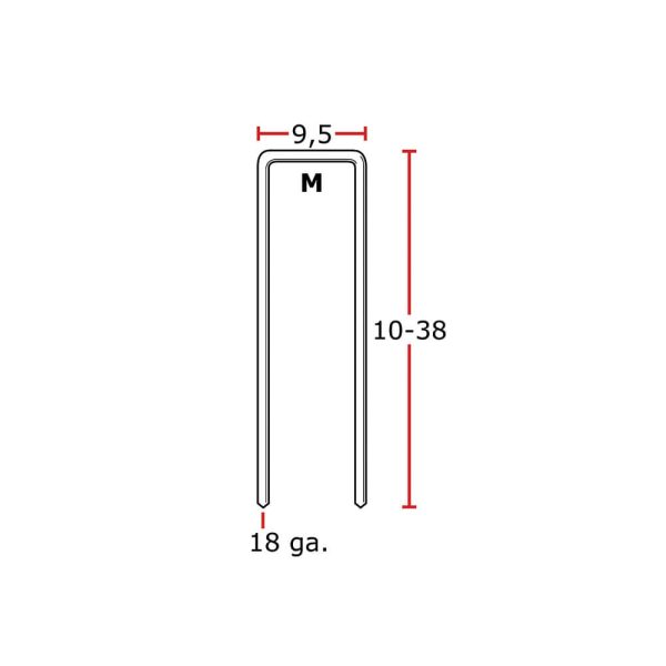 M tűzőkapocs 15,9 mm (5000 db)